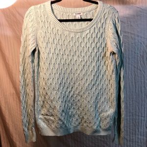 Mint Old Navy Cable Knit Sweater